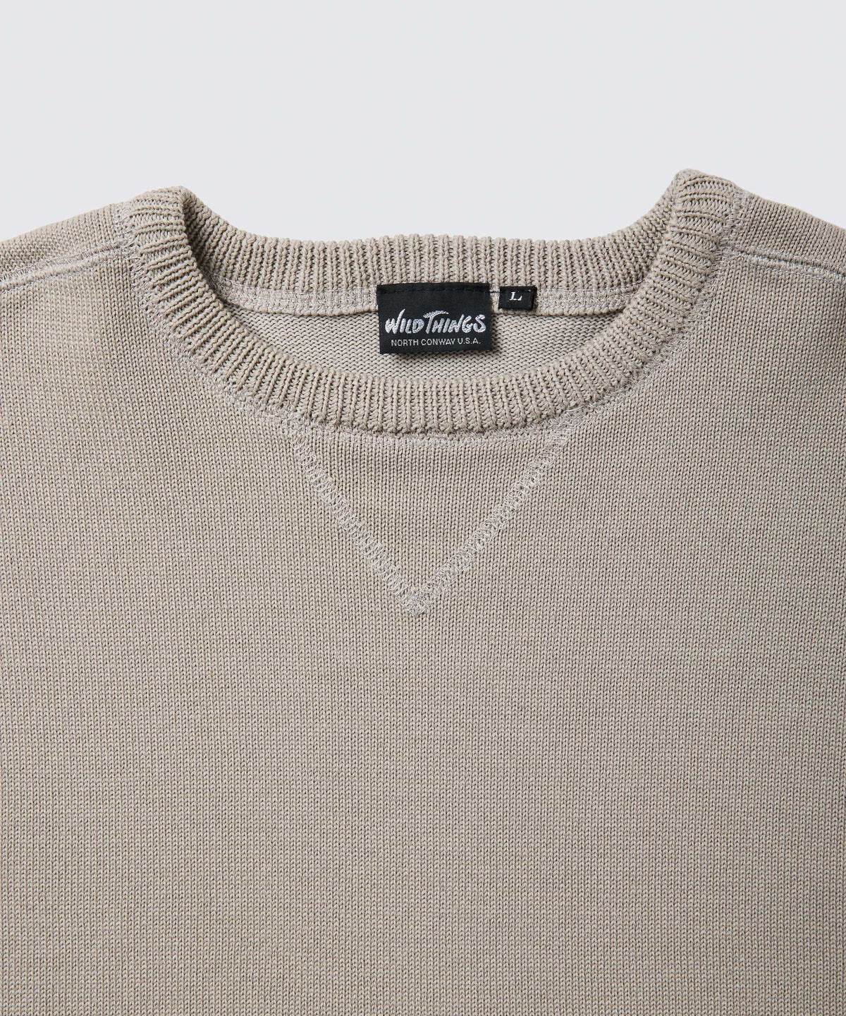 ファーニットガゼットクルー│FIR-KNIT GUSSET CREW