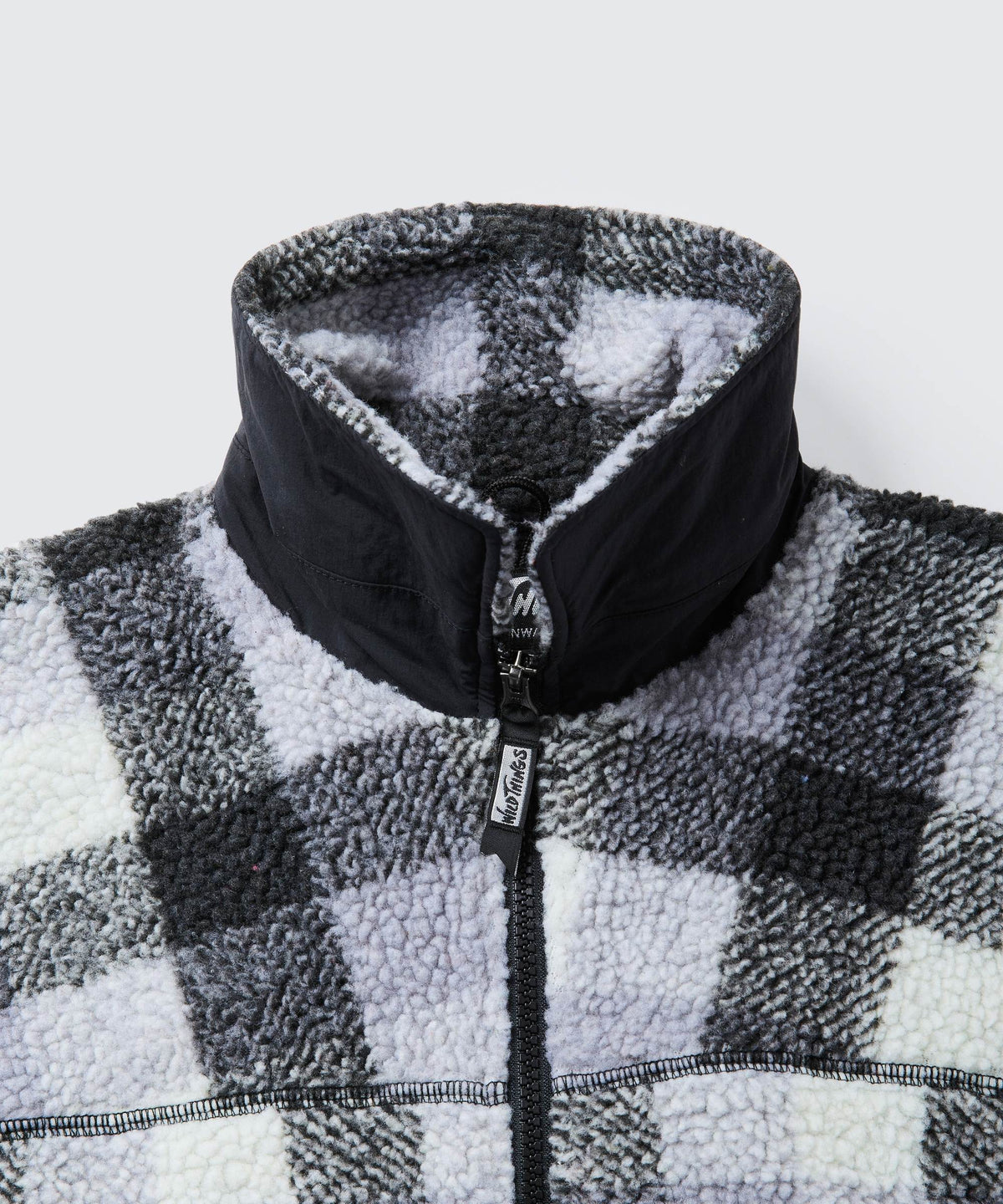 フラッフィーチェックボアジャケット|FLUFFY CHECK BOA JACKET