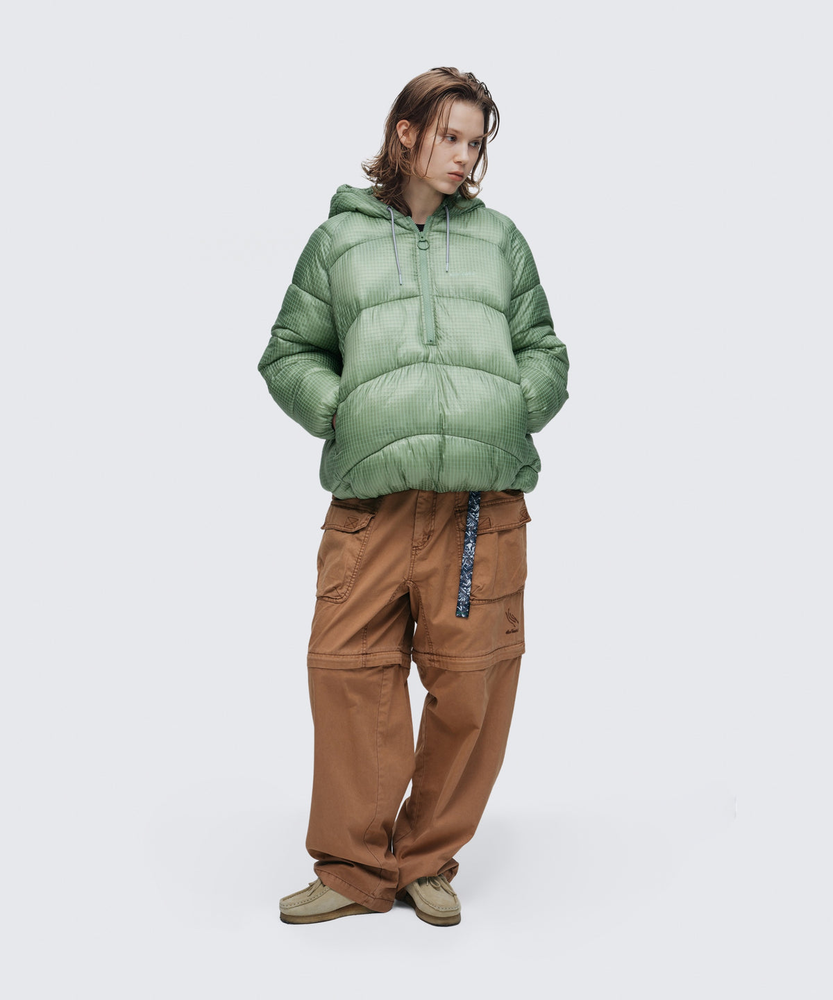 シアーチェックプルオーバーロフトパーカー|SEER CHECK PO LOFT PARKA