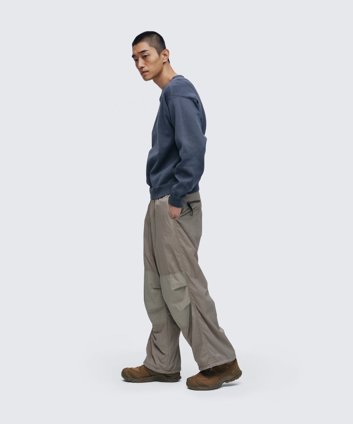 ファーニットガゼットクルー│FIR-KNIT GUSSET CREW