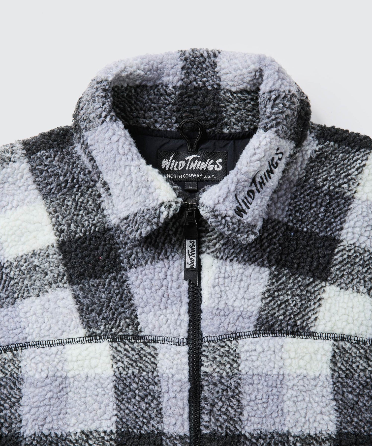 フラッフィーチェックボアジャケット｜FLUFFY CHECK BOA JACKET