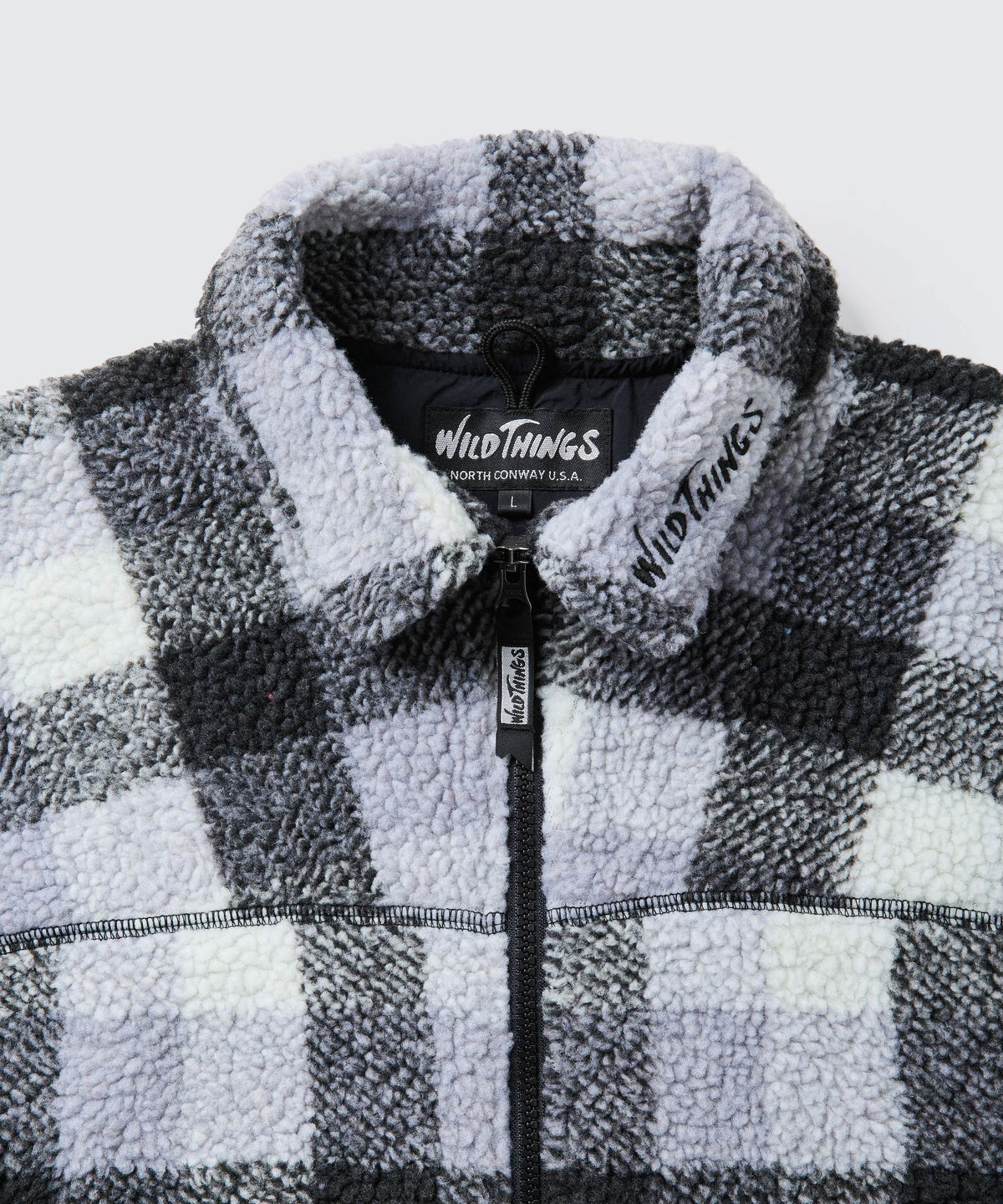 フラッフィーチェックボアジャケット｜FLUFFY CHECK BOA JACKET