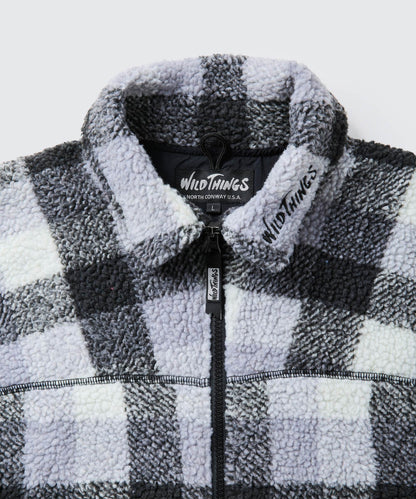 フラッフィーチェックボアジャケット｜FLUFFY CHECK BOA JACKET