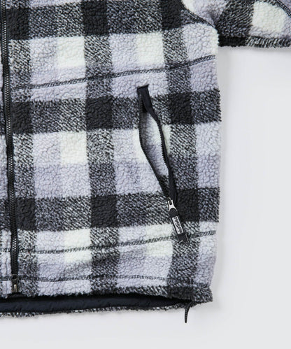 フラッフィーチェックボアジャケット｜FLUFFY CHECK BOA JACKET