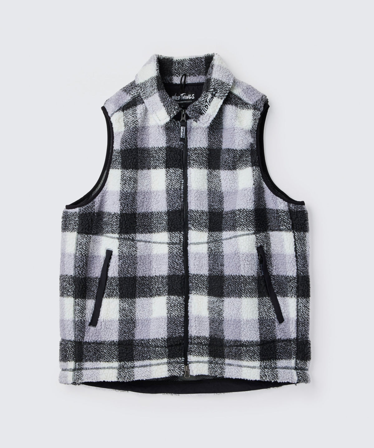 フラッフィーチェックボアベスト│FLUFFY CHECK BOA VEST