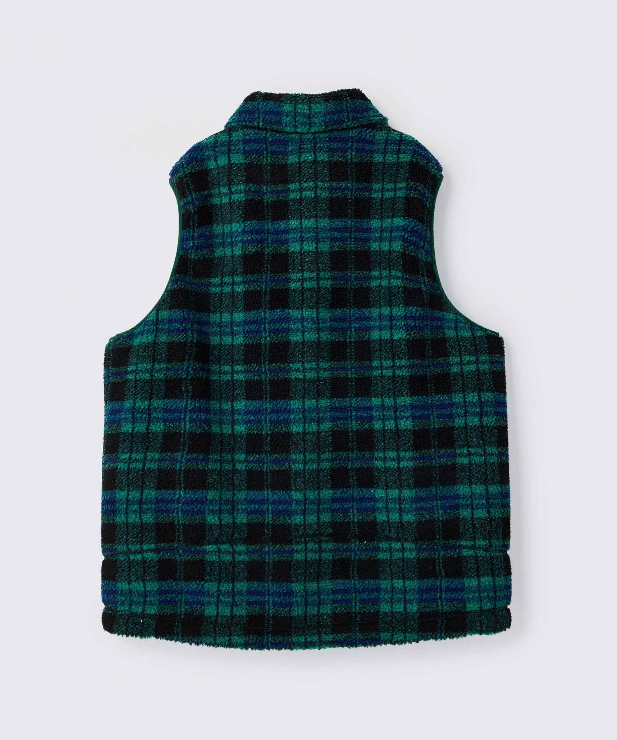 フラッフィーチェックボアベスト│FLUFFY CHECK BOA VEST – WILD