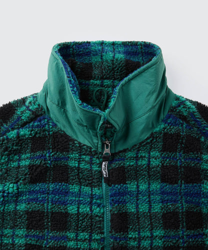 フラッフィーチェックボアベスト│FLUFFY CHECK BOA VEST