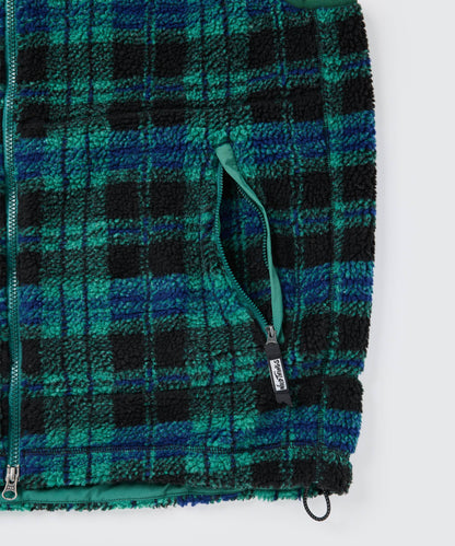 フラッフィーチェックボアベスト│FLUFFY CHECK BOA VEST