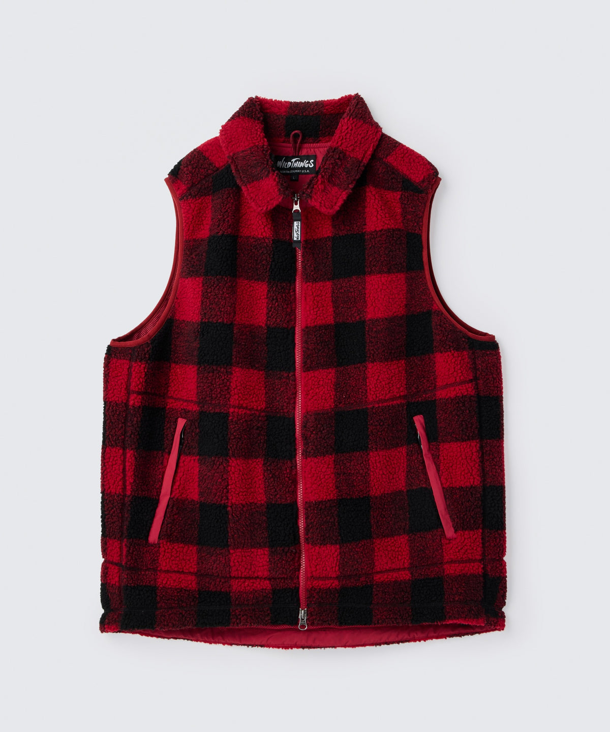 フラッフィーチェックボアベスト│FLUFFY CHECK BOA VEST