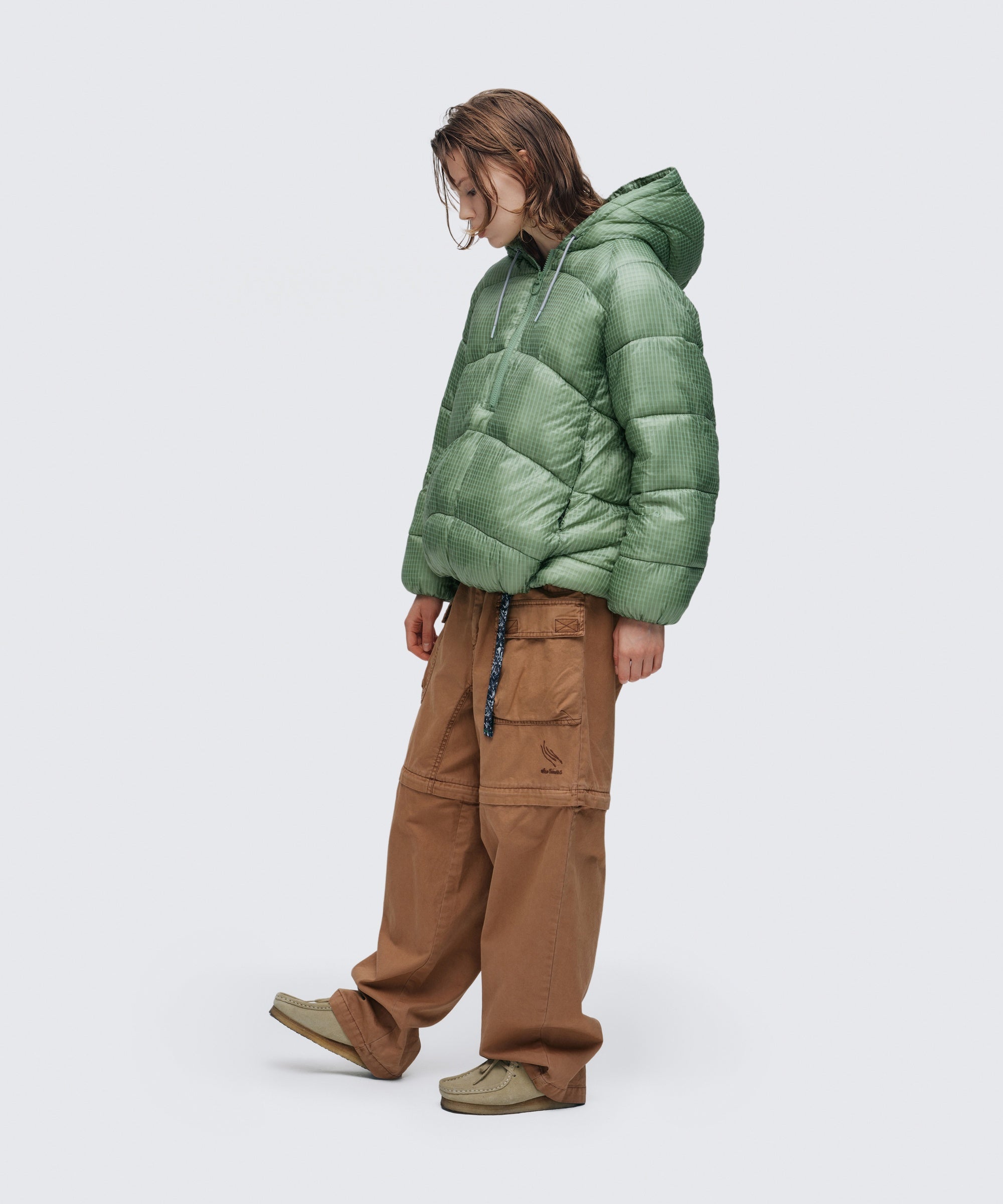 シアーチェックプルオーバーロフトパーカー｜SEER CHECK PO LOFT PARKA