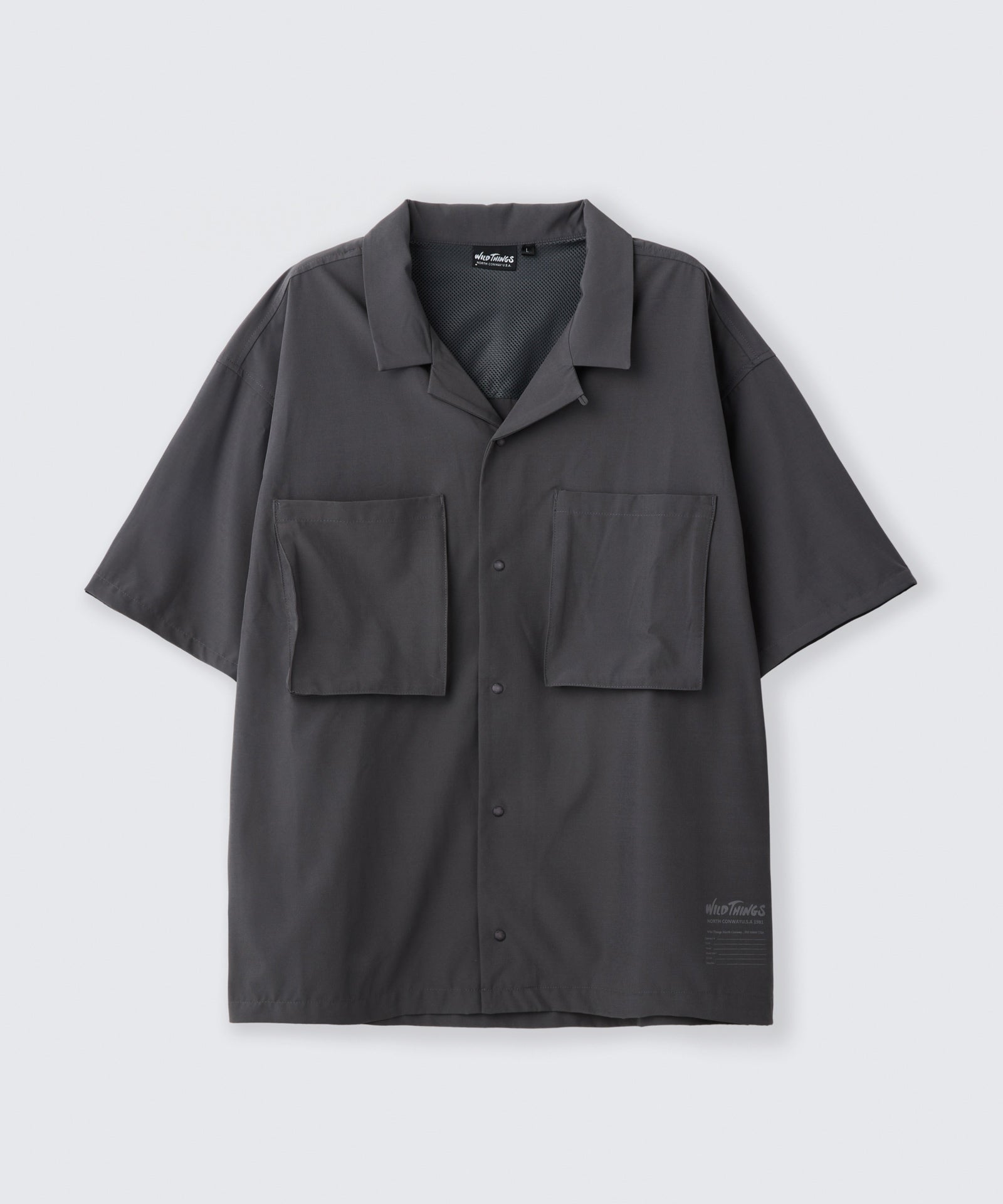 オープンカラーポケットシャツ│OPEN COLLAR POCKET SHIRT – WILD